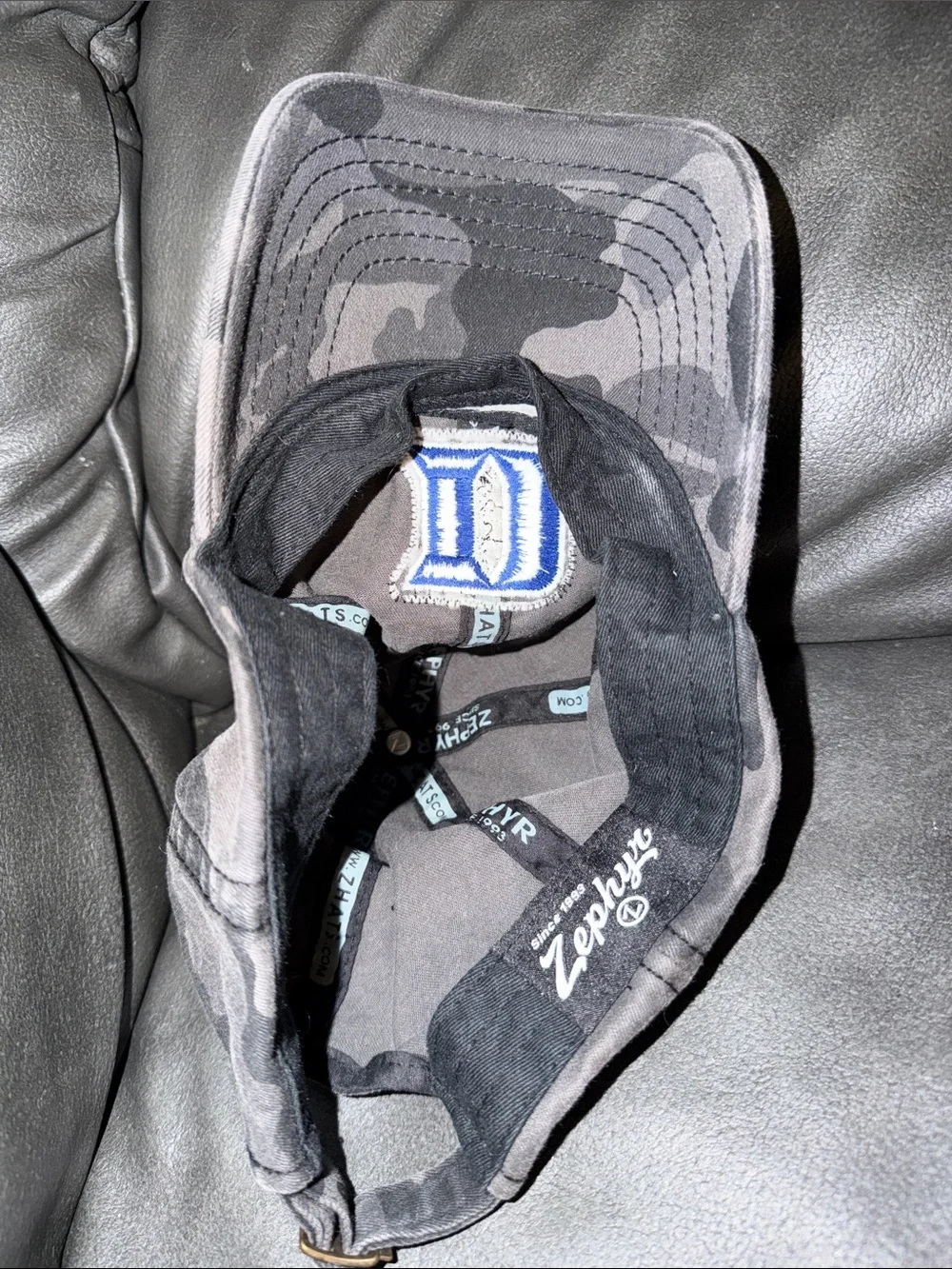 Adult duke blue devils camo hat Baseball Cap with Blue 'D' Patch
